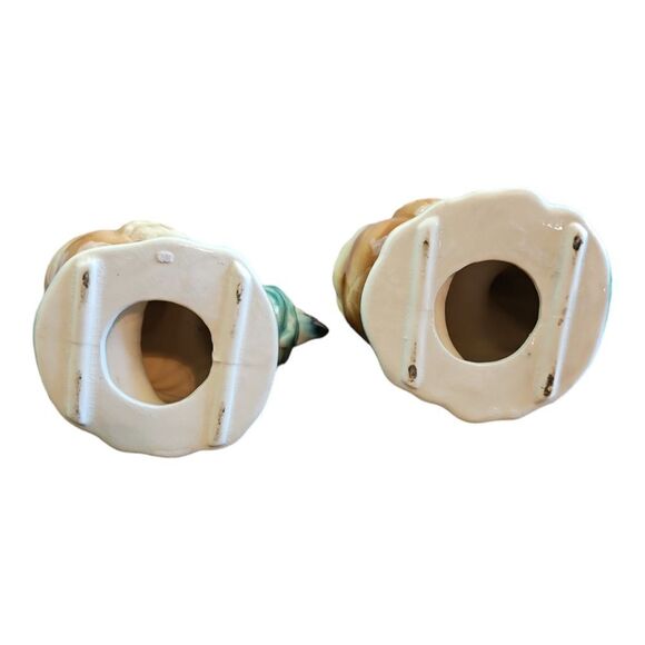 Vintage 1950s Royal Copley Porcelain Hen & Rooster Figurine Statue - Picture 8 of 8